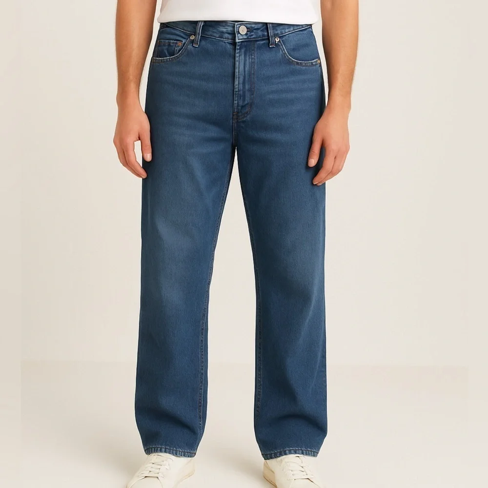 D&G Men's Relaxed Fit Denim Jeans